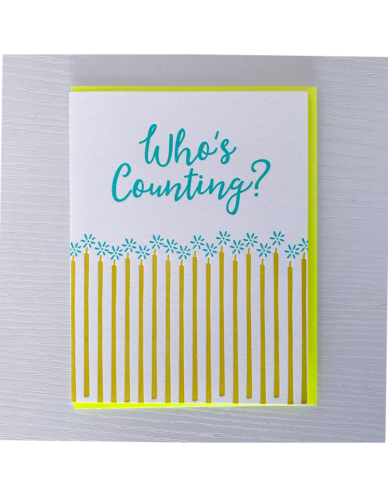 DeLuce Design Who's Counting Birthday card
