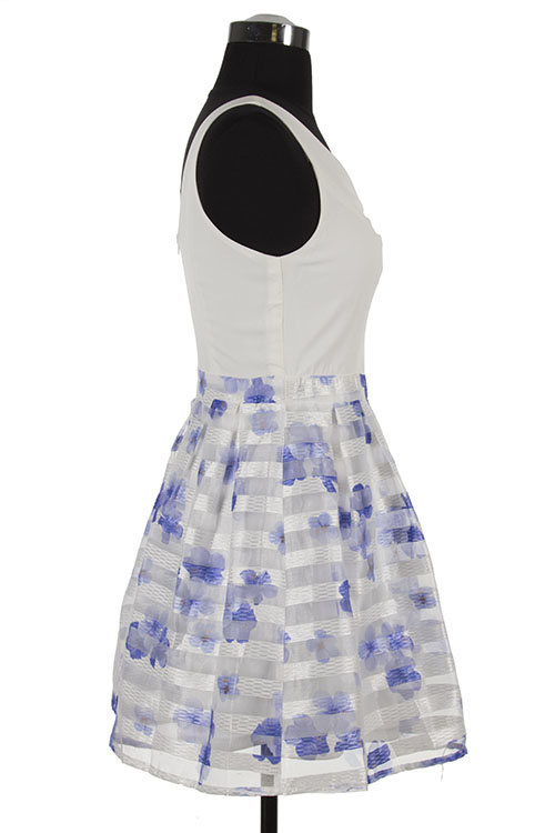 Decapolis Sleeveless, striped skirt dress, sale item, Was $62