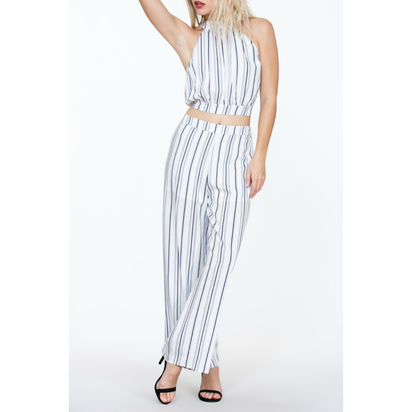 The Room Label Striped wide leg pant, sale item, Was $48