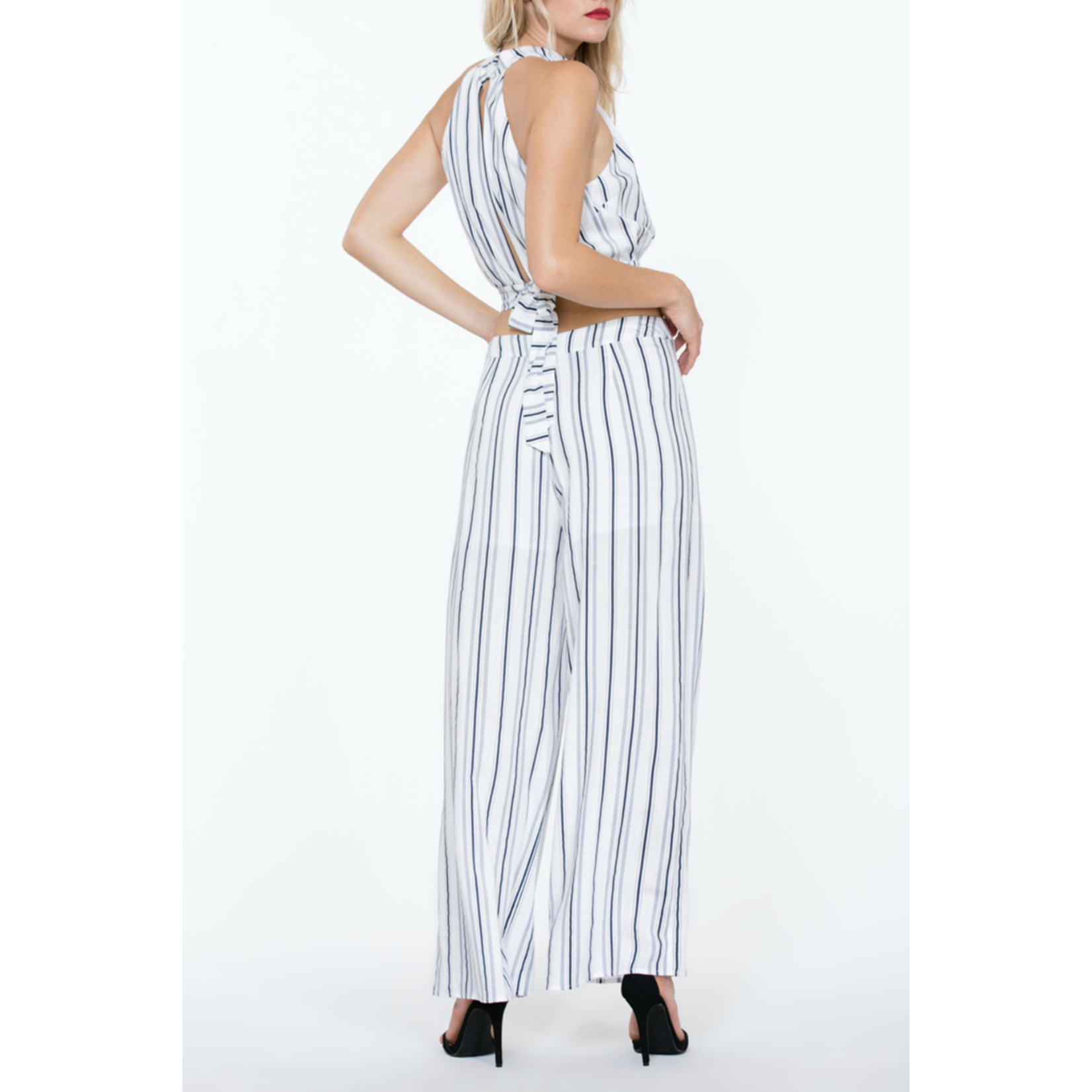The Room Label Striped wide leg pant, sale item, Was $48