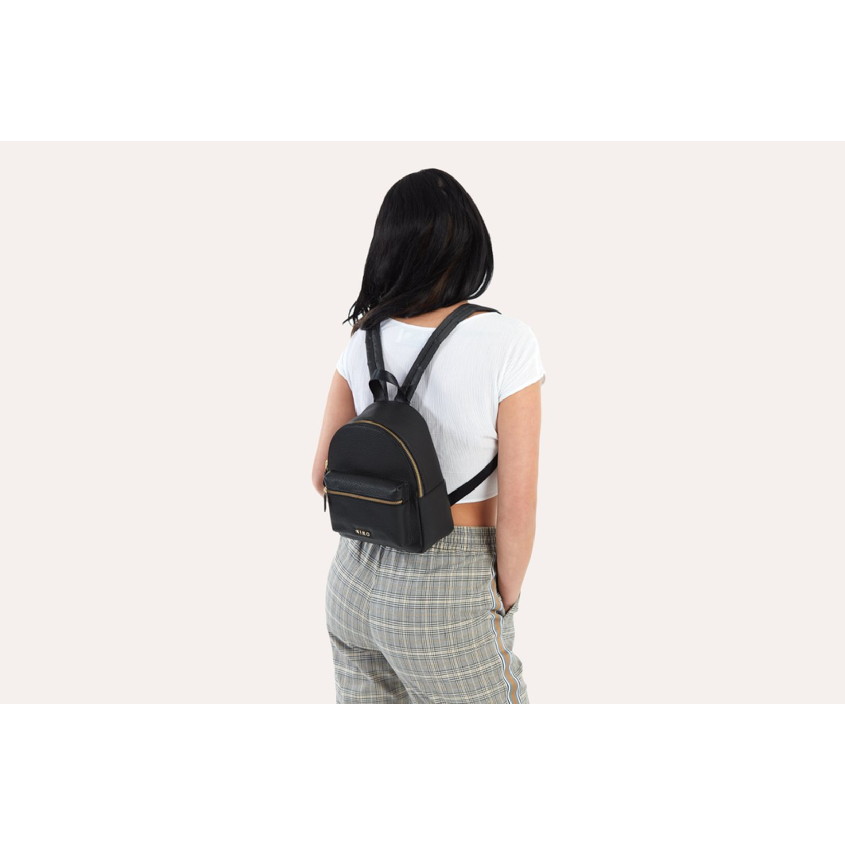 Kiko Leather Small Backpack