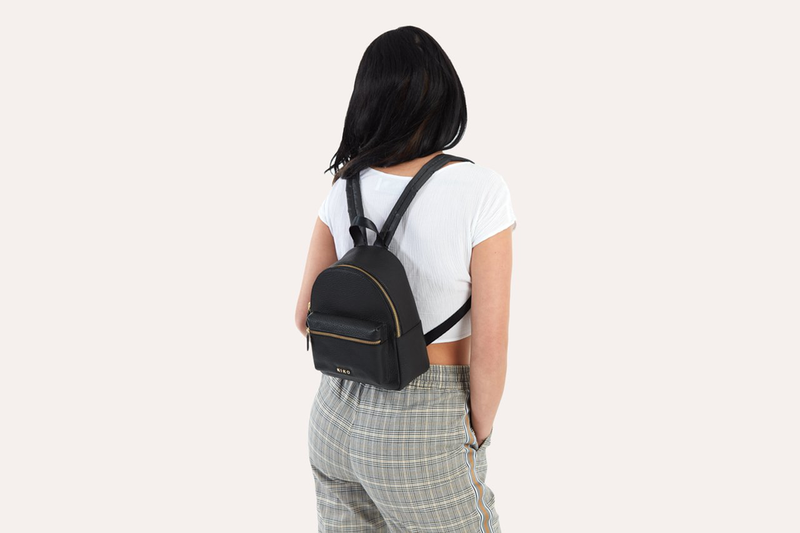 Kiko Leather Small Backpack