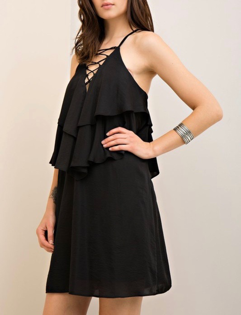 Entro Ruffle Shift Dress, sale item, Was $52