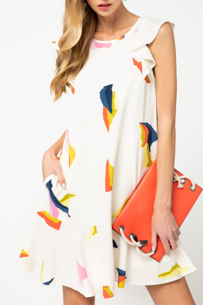 Entro Ruffle Detail Dress