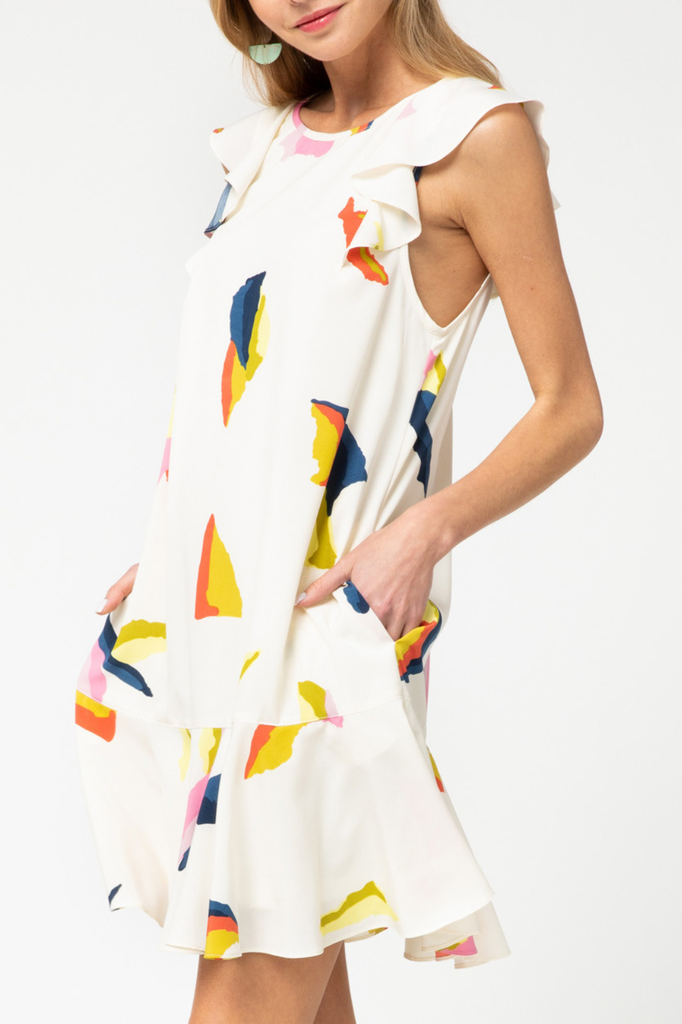 Entro Ruffle Detail Dress