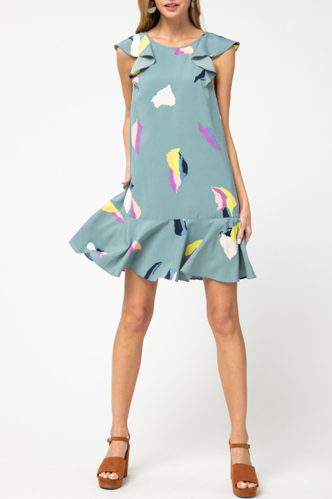 Entro Ruffle Detail Dress