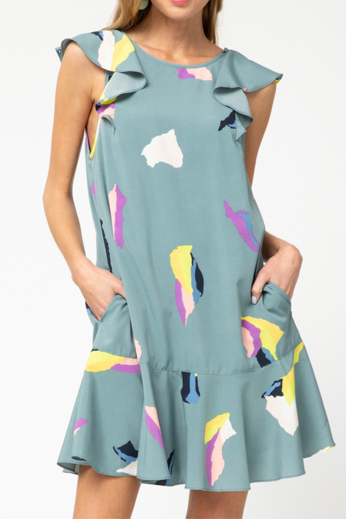 Entro Ruffle Detail Dress