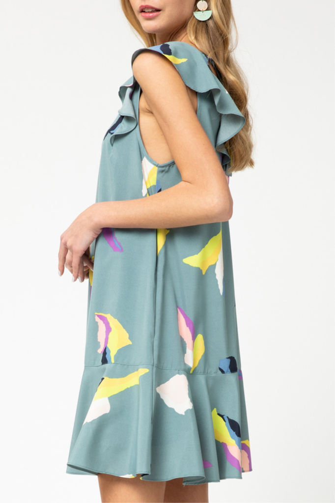 Entro Ruffle Detail Dress