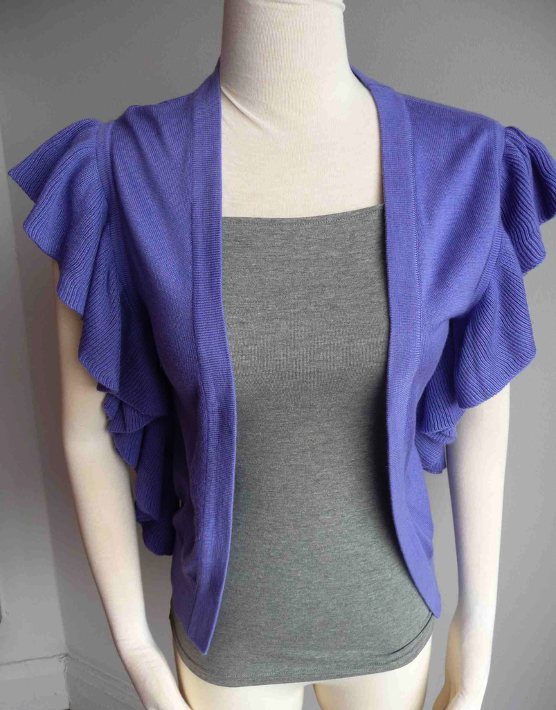 Topin Topin Ruffle Sleeve Cardigan, sale item, Was $70