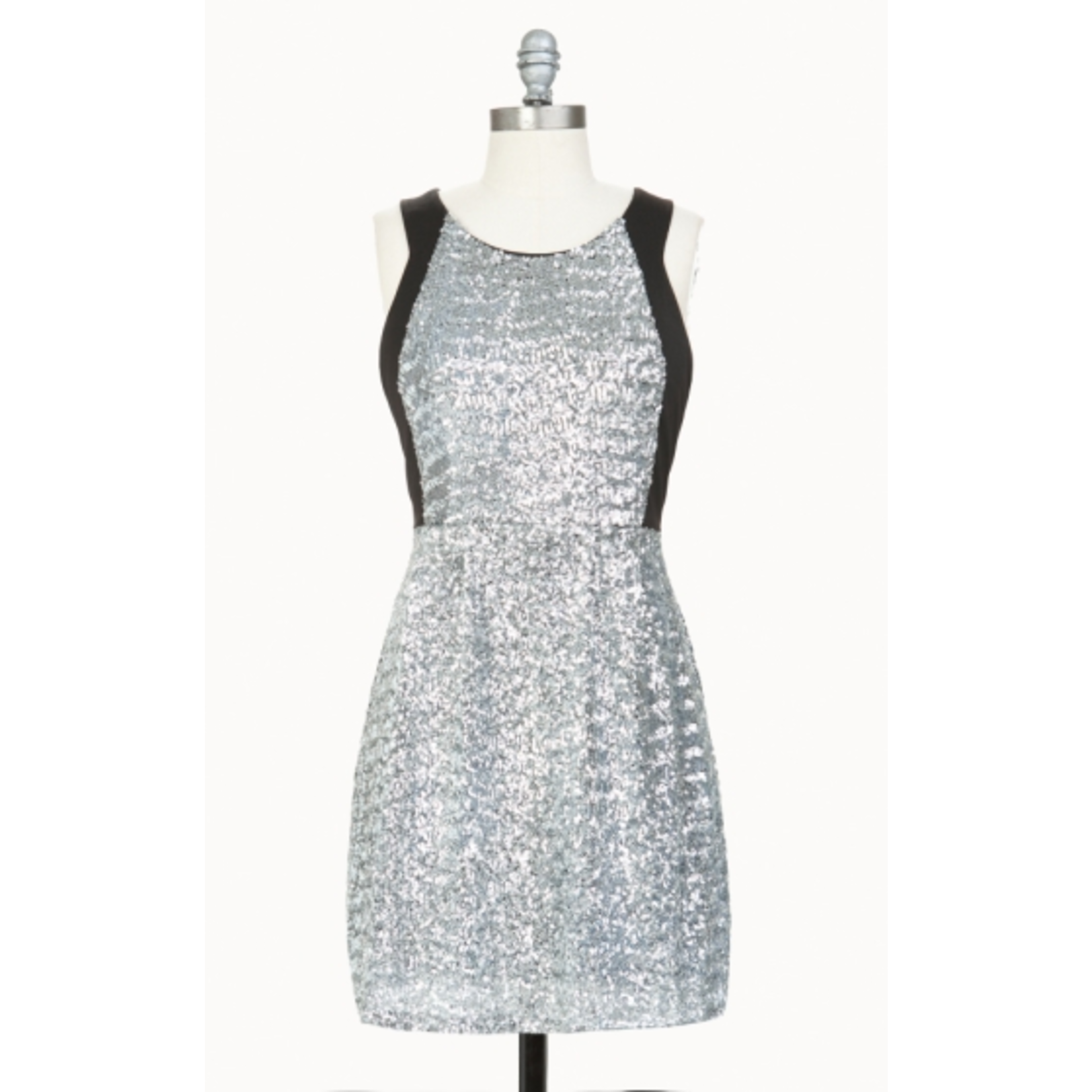 Tulle Tulle Silver Sequin Party Dress - Trend Boutique