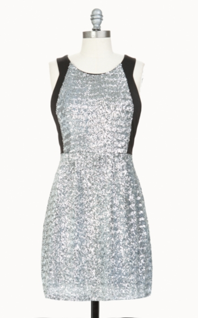 Tulle Tulle Silver Sequin Party Dress