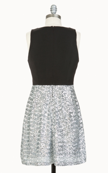 Tulle Tulle Silver Sequin Party Dress