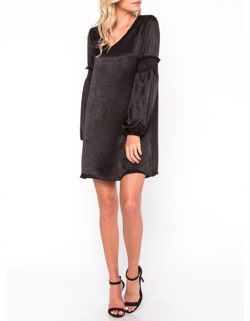 Everly Shiny Shift Dress Trend Boutique