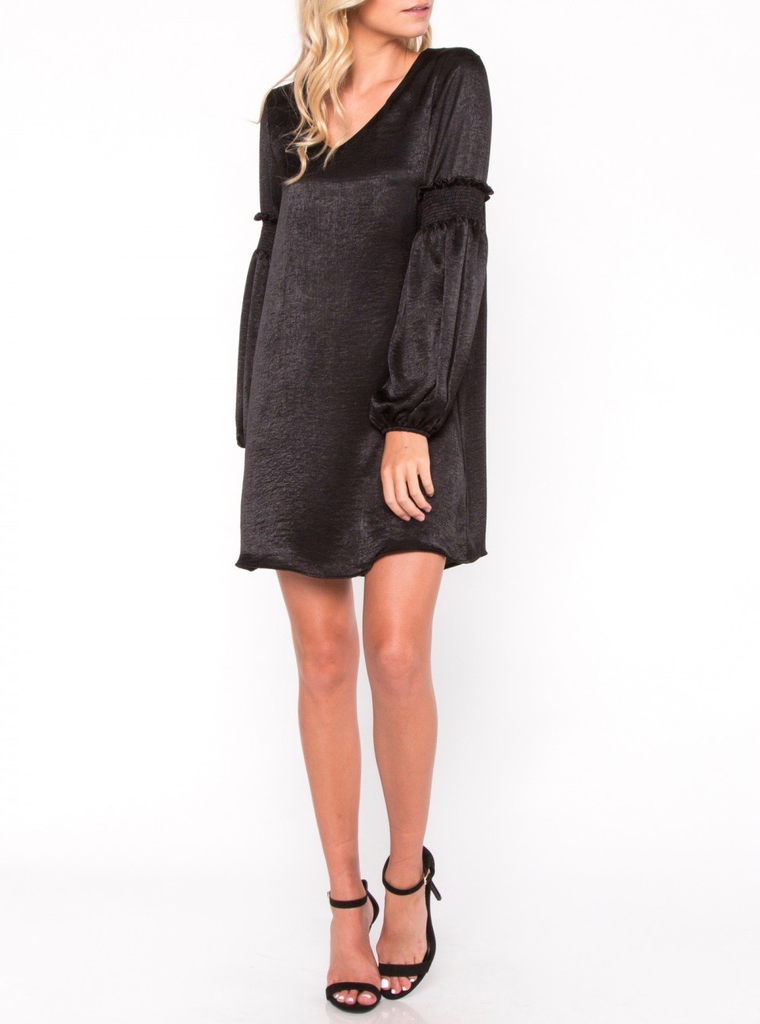 Everly Shiny Shift Dress