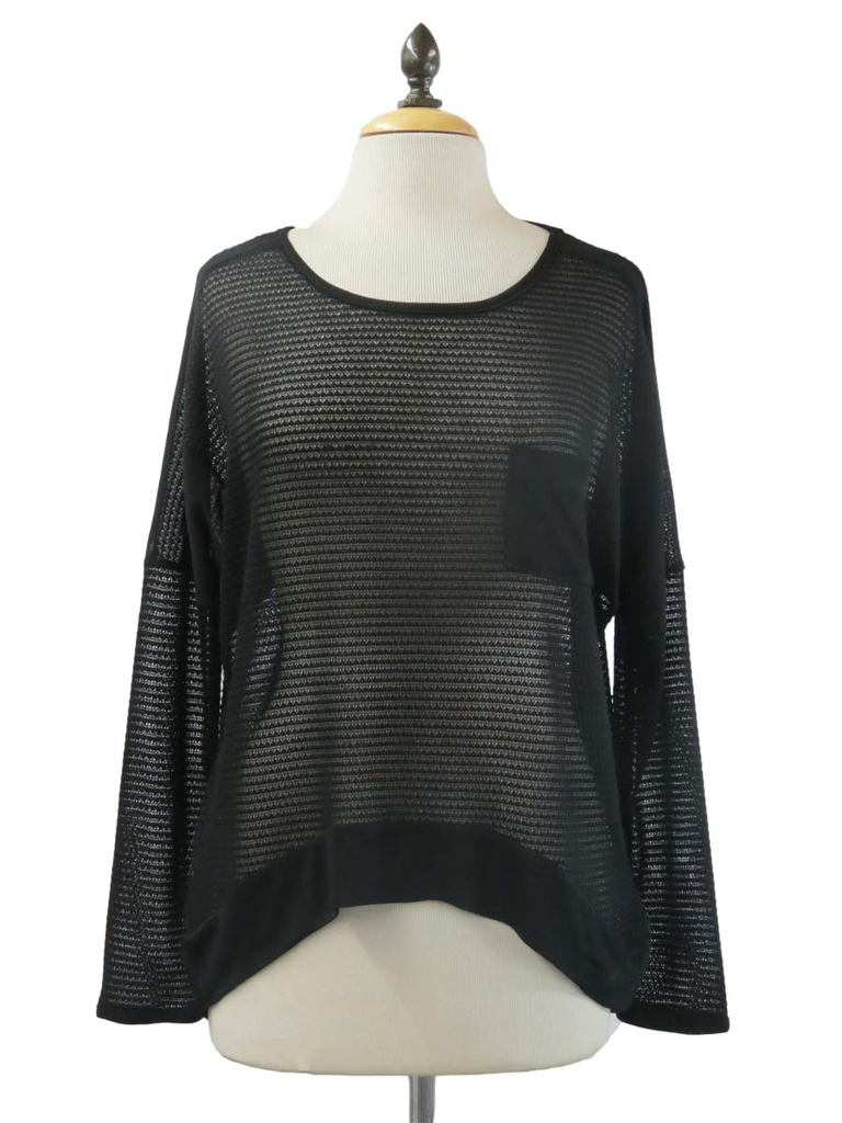 Coin 1804 Coin1804 Open knit Shirt w Pocket