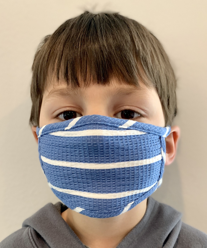 Coin 1804 Kids Blue Striped Mask