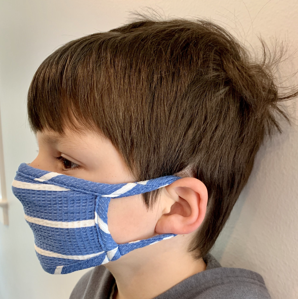 Coin 1804 Kids Blue Striped Mask