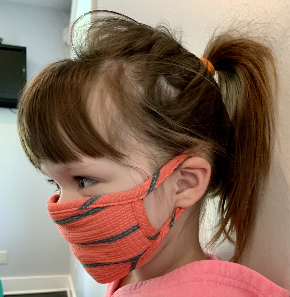 Coin 1804 Kids Coral Striped Mask