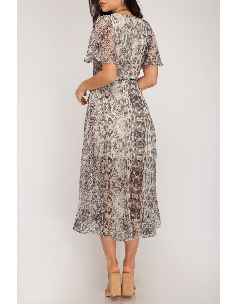 Printed Midi Dress Trend Boutique