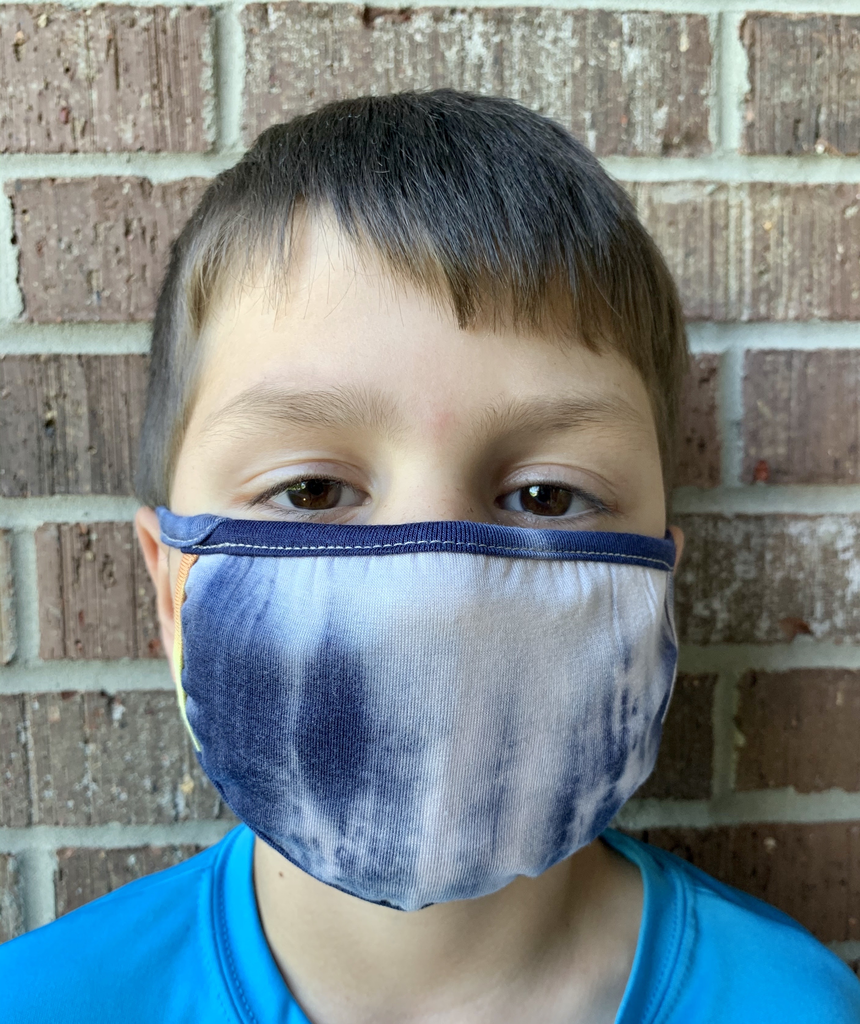 Coin 1804 Kids rainbow tie dye mask