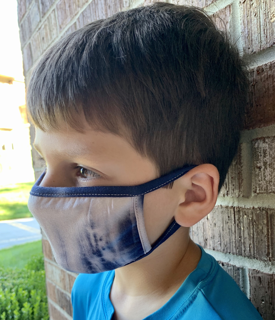 Coin 1804 Kids rainbow tie dye mask