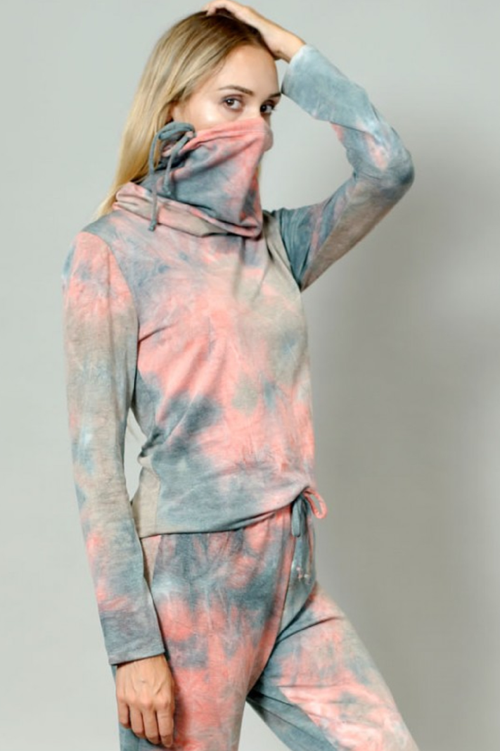 Coin 1804 Long Sleeve Gaiter Tie Dye