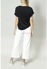 Coin 1804 V-neck, rolled sleeve tee