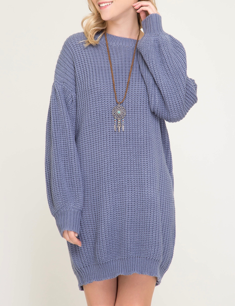 She & Sky Shift Sweater Dress