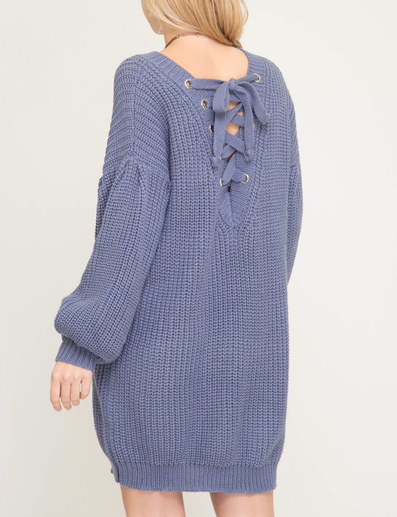 She & Sky Shift Sweater Dress