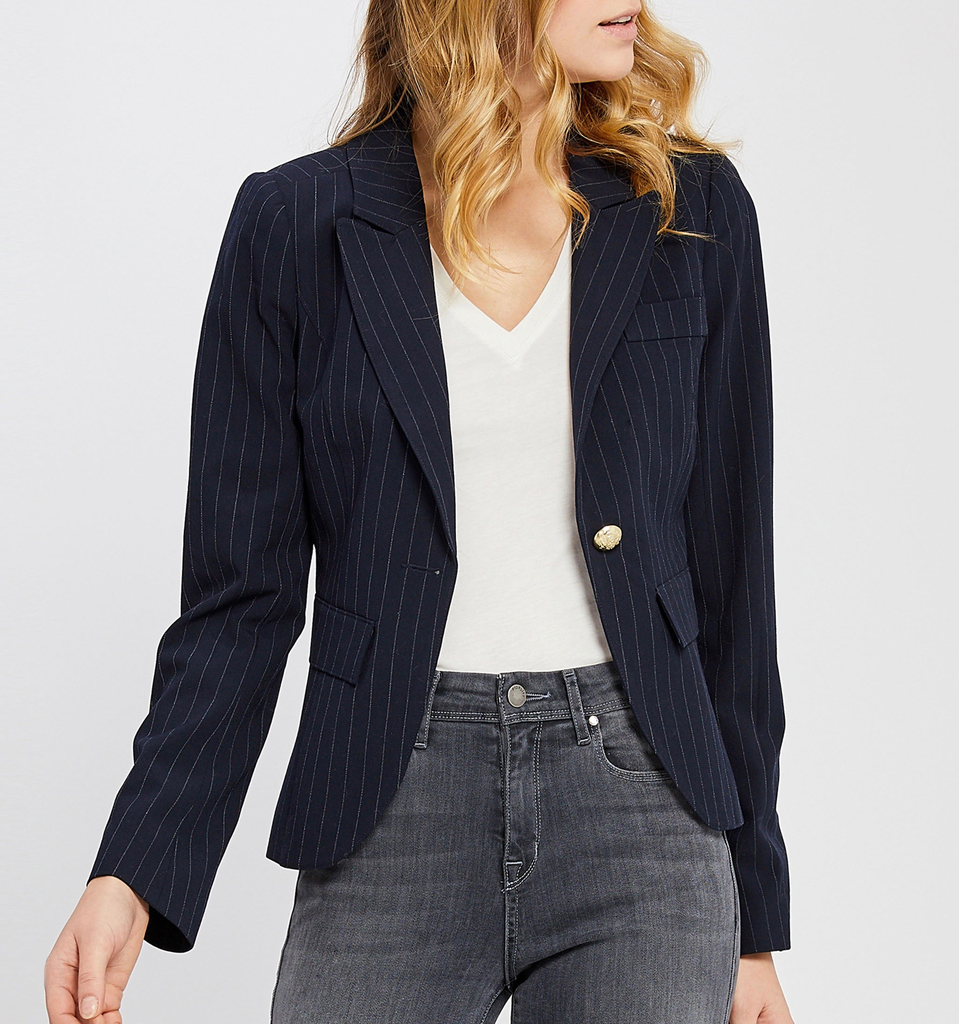 Gentle Fawn Striped Blazer