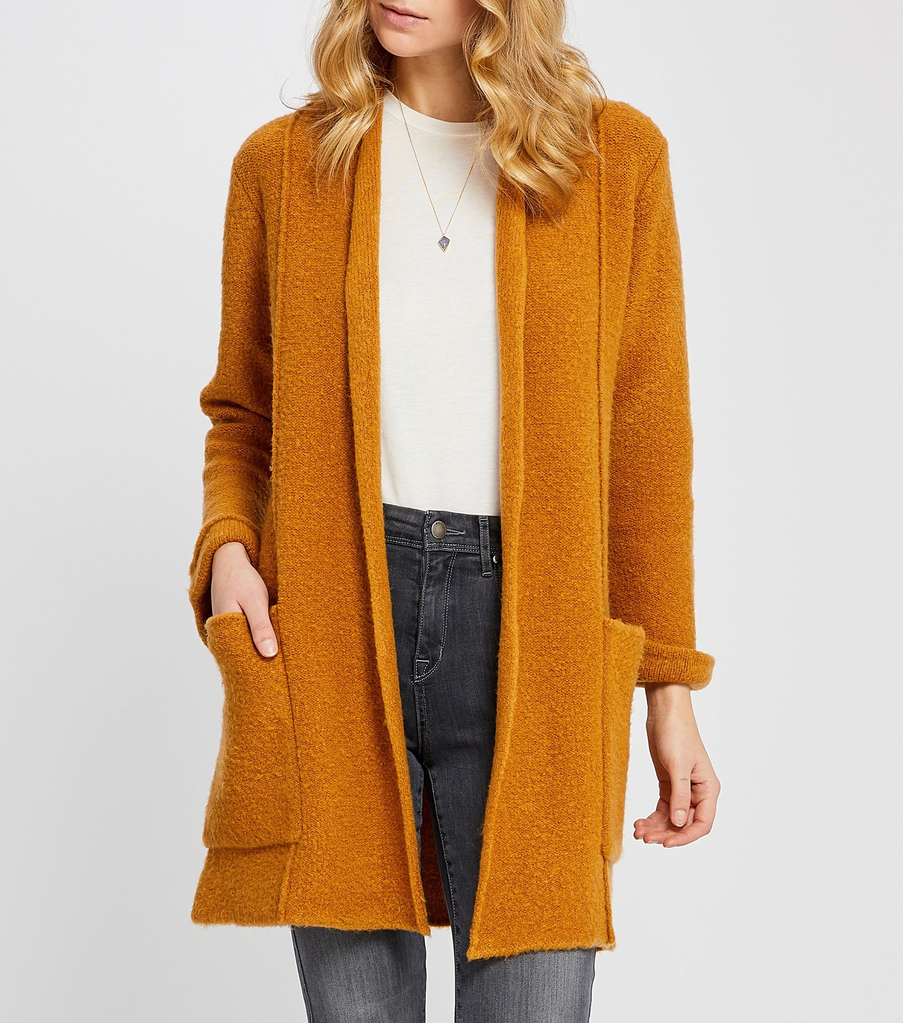 Gentle Fawn Open Cardi Sweater with Pockets
