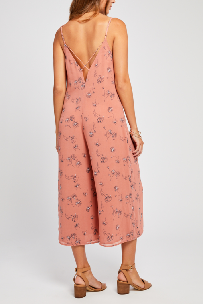 Gentle Fawn Printed Cropped Jumpsuit