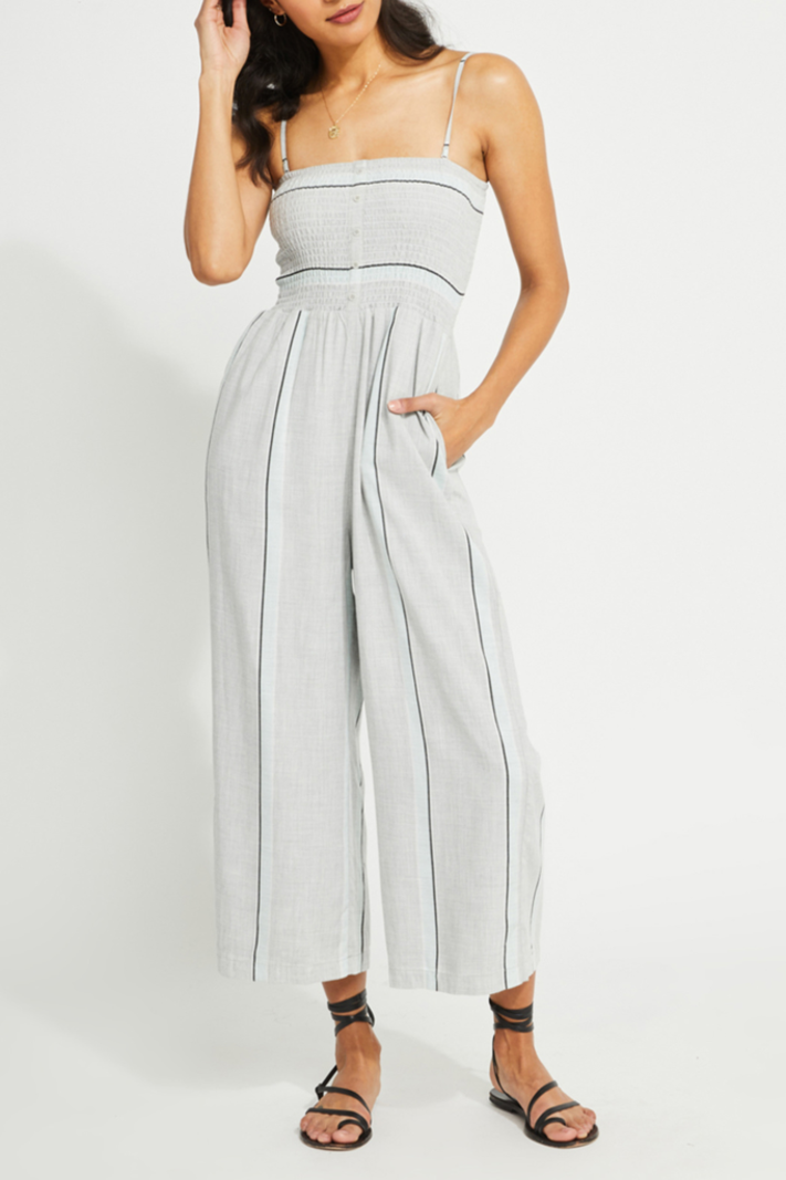 Gentle Fawn Striped smocked jumpsuit