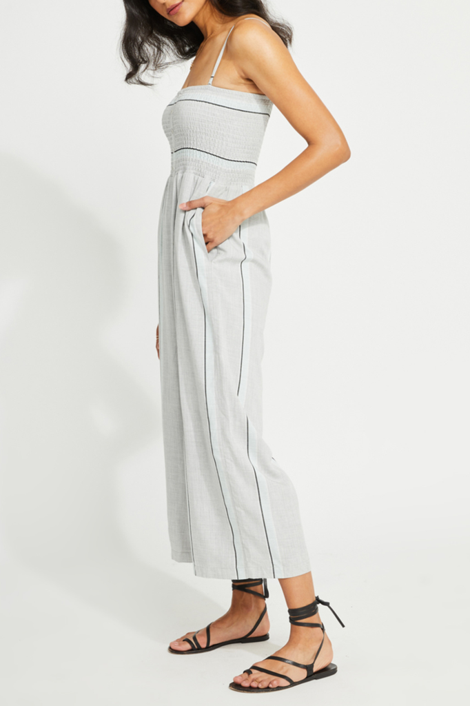 Gentle Fawn Striped smocked jumpsuit