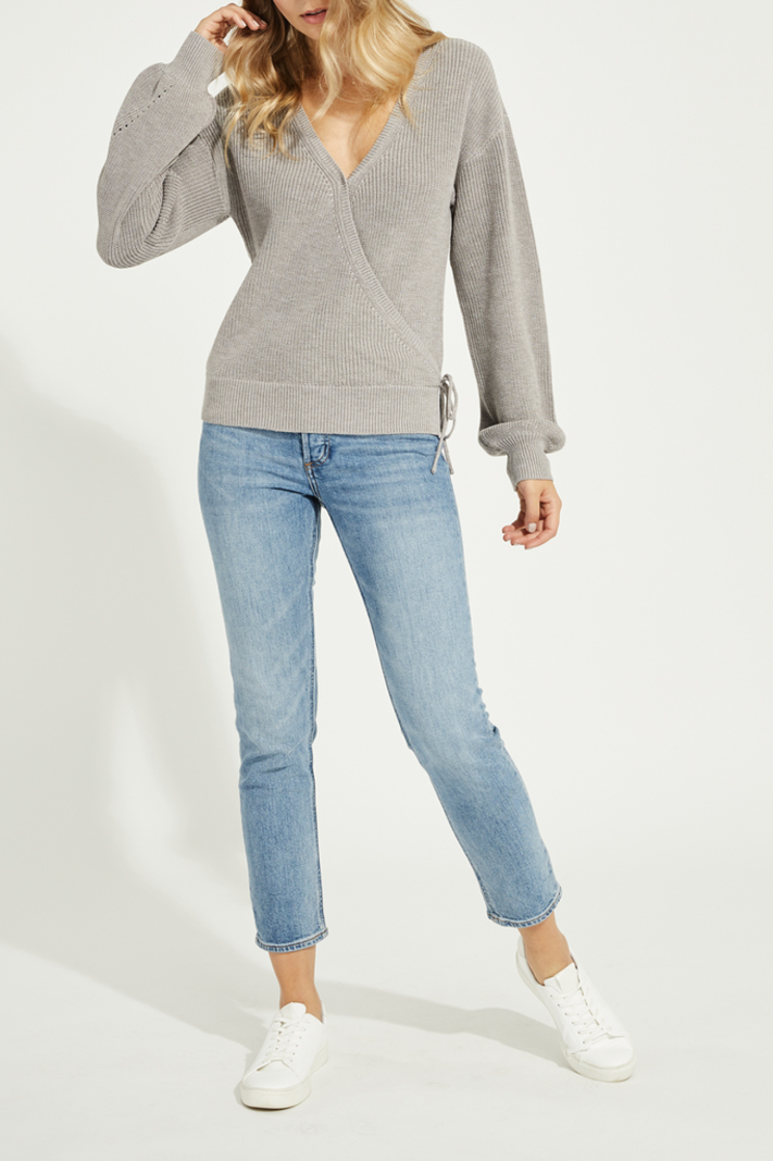 Gentle Fawn Wrap front sweater