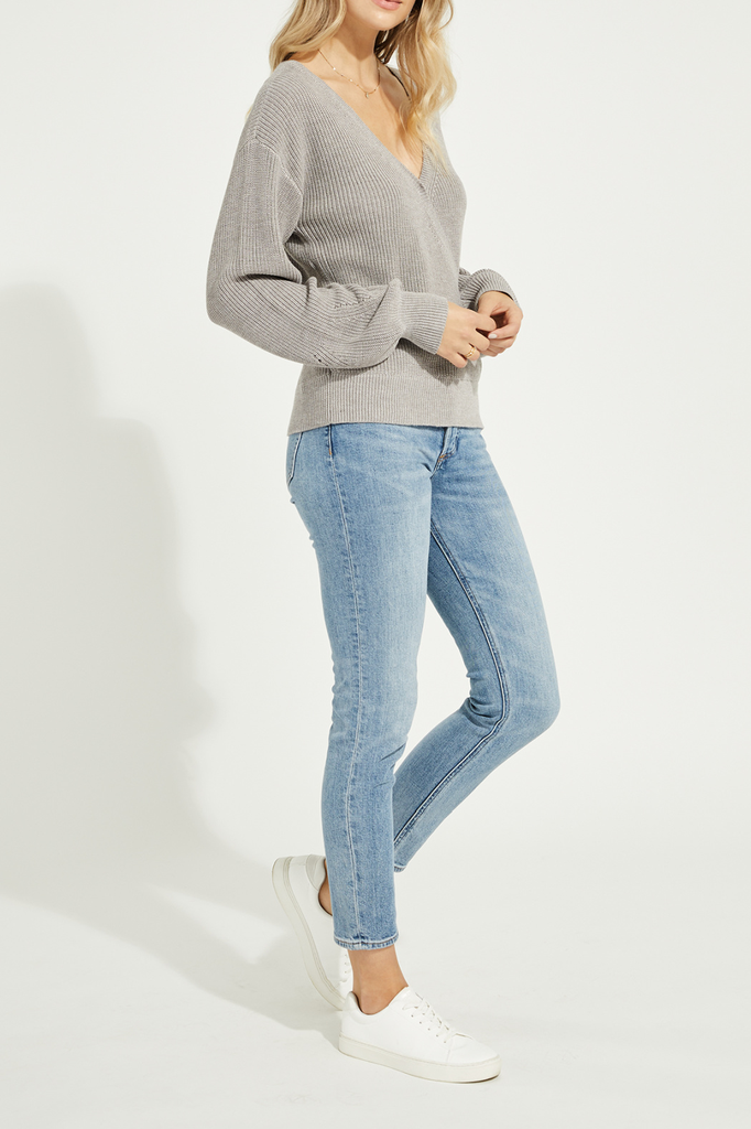 Gentle Fawn Wrap front sweater