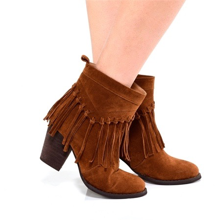 Charlie Paige Charlie Paige Fringe Booties