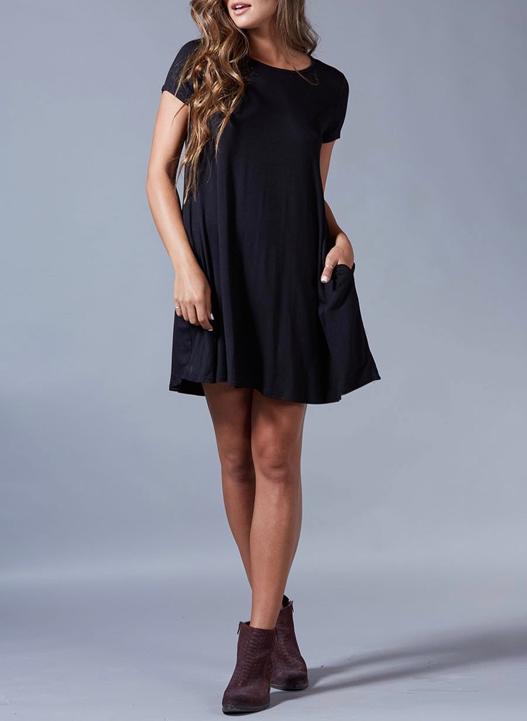 Peach Love CA Peach Love CA Solid Knit Tunic Dress, sale item, Was $48