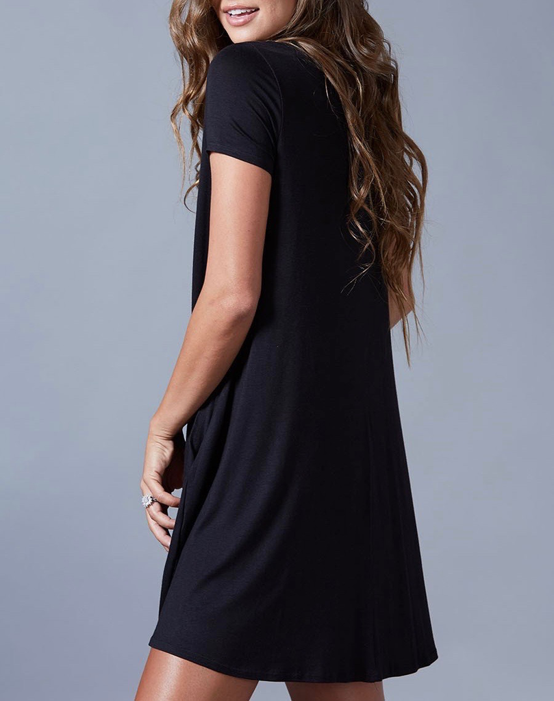 Peach Love CA Peach Love CA Solid Knit Tunic Dress, sale item, Was $48