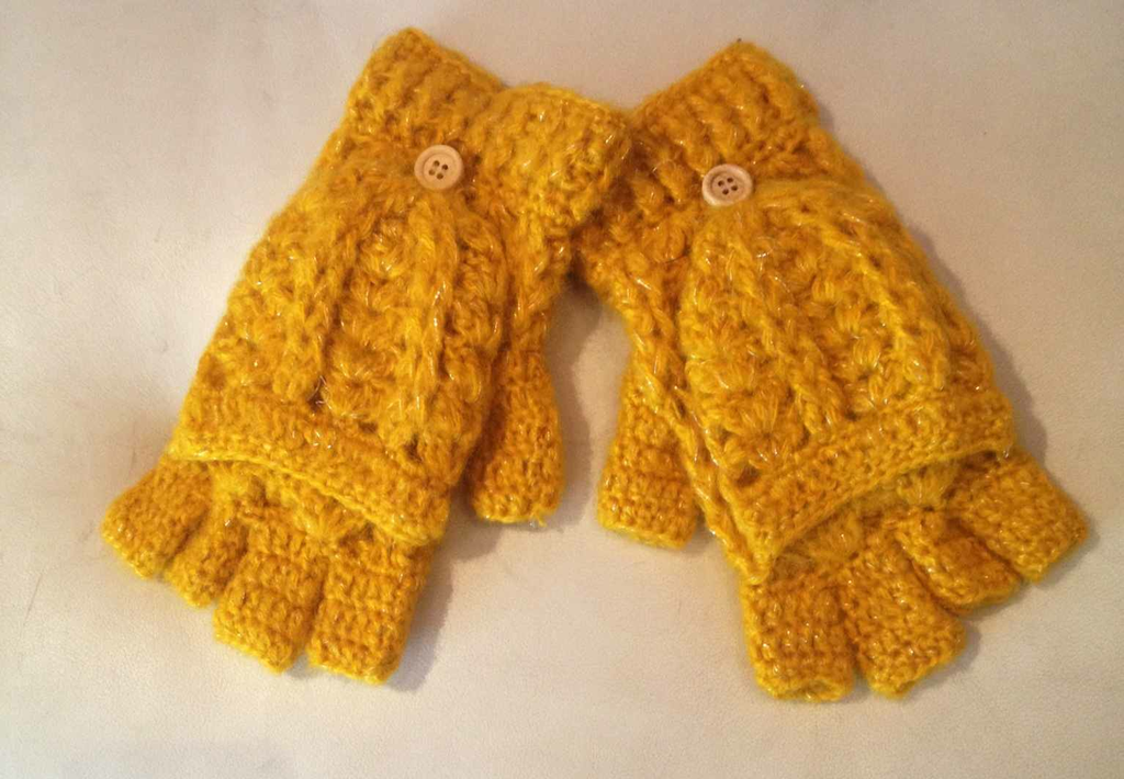 San Diego Hat Company San Diego Hat Co Women's Fingerless Gloves - Mustard