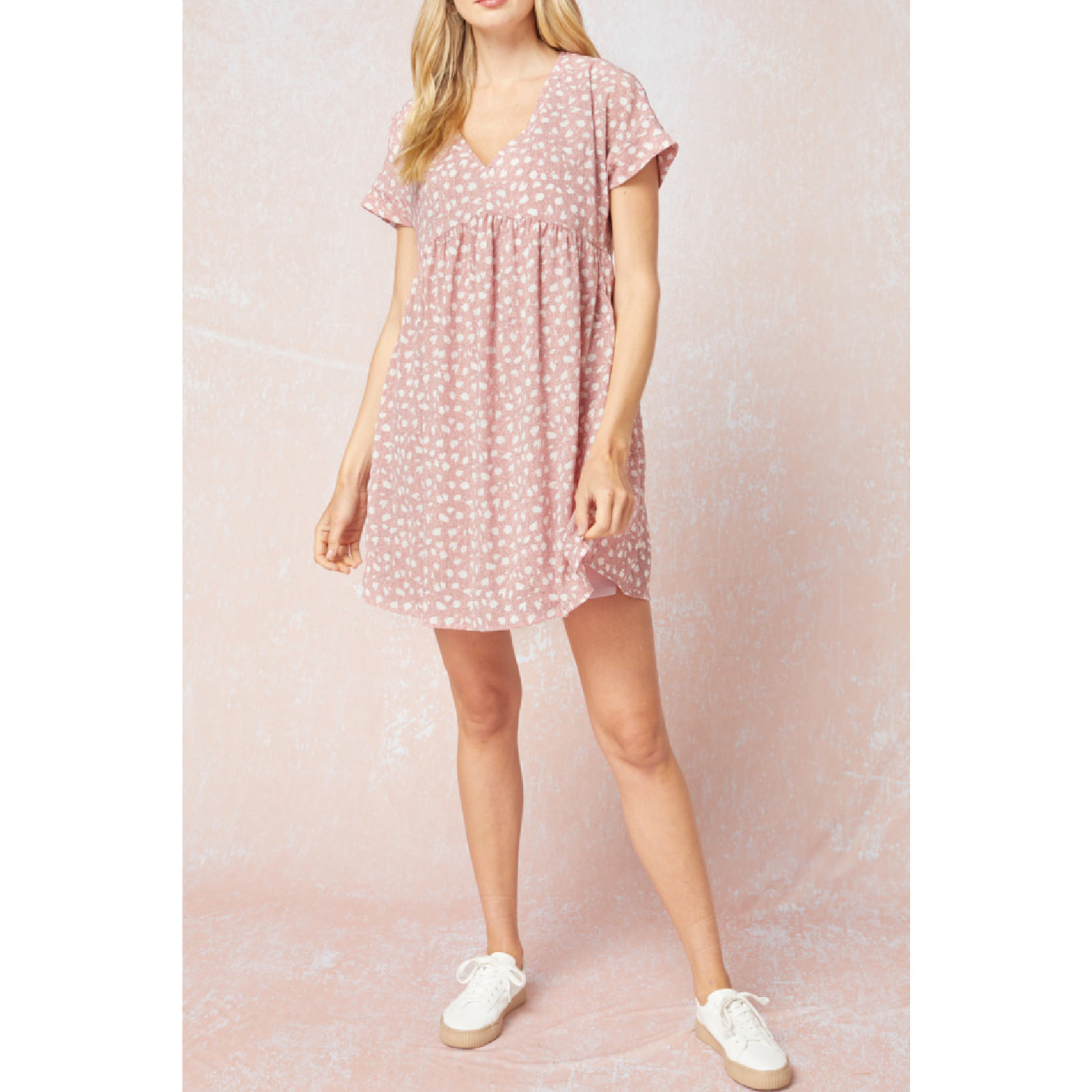 Entro Spotted Babydoll Dress