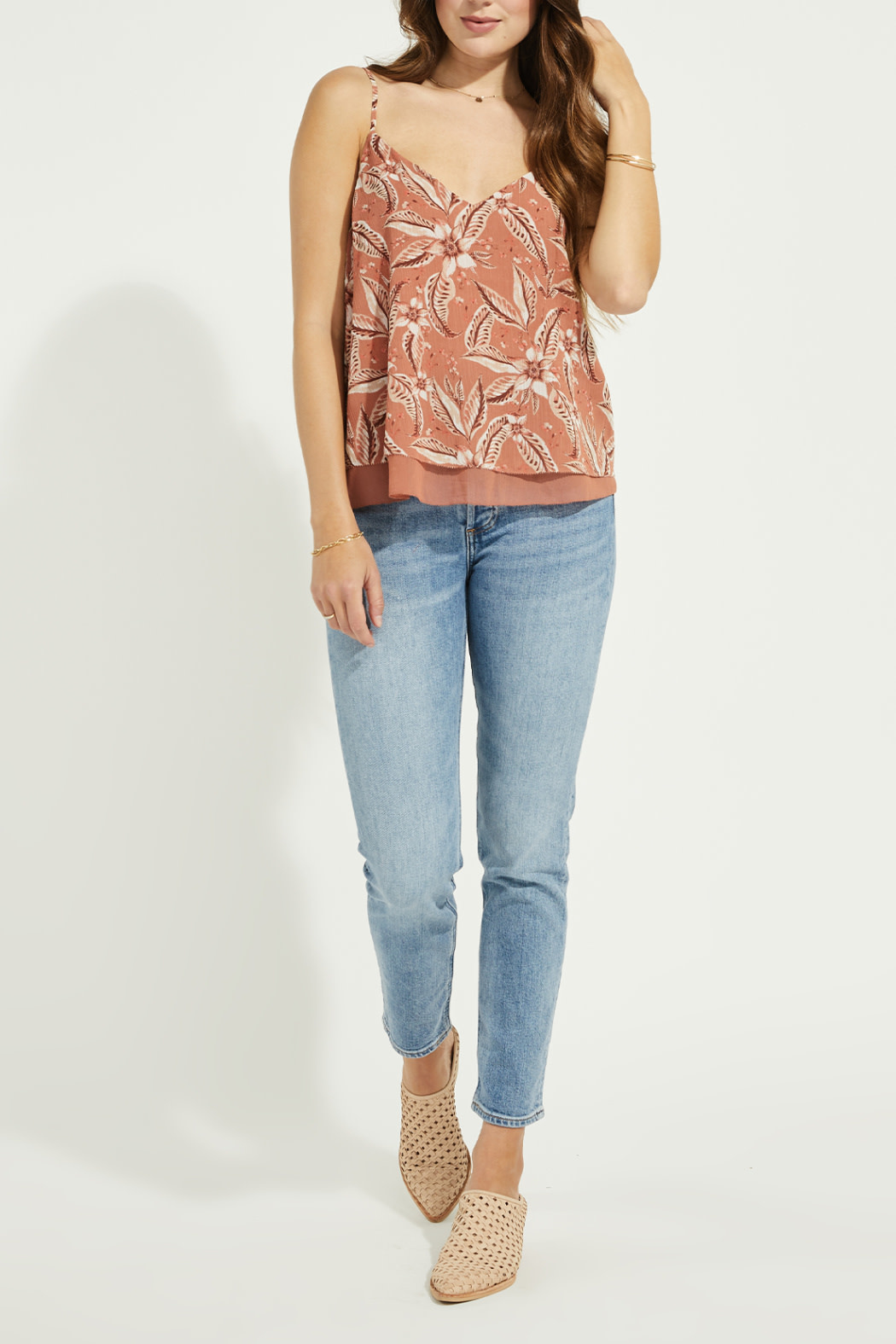 Gentle Fawn Crinkled Chiffon Tank