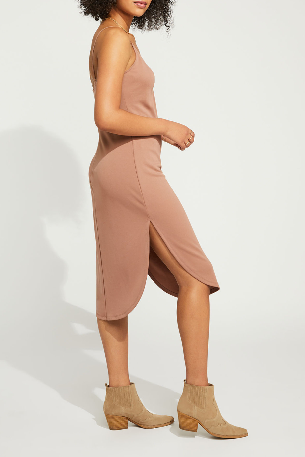 Gentle Fawn Curved Hem Jersey Dress