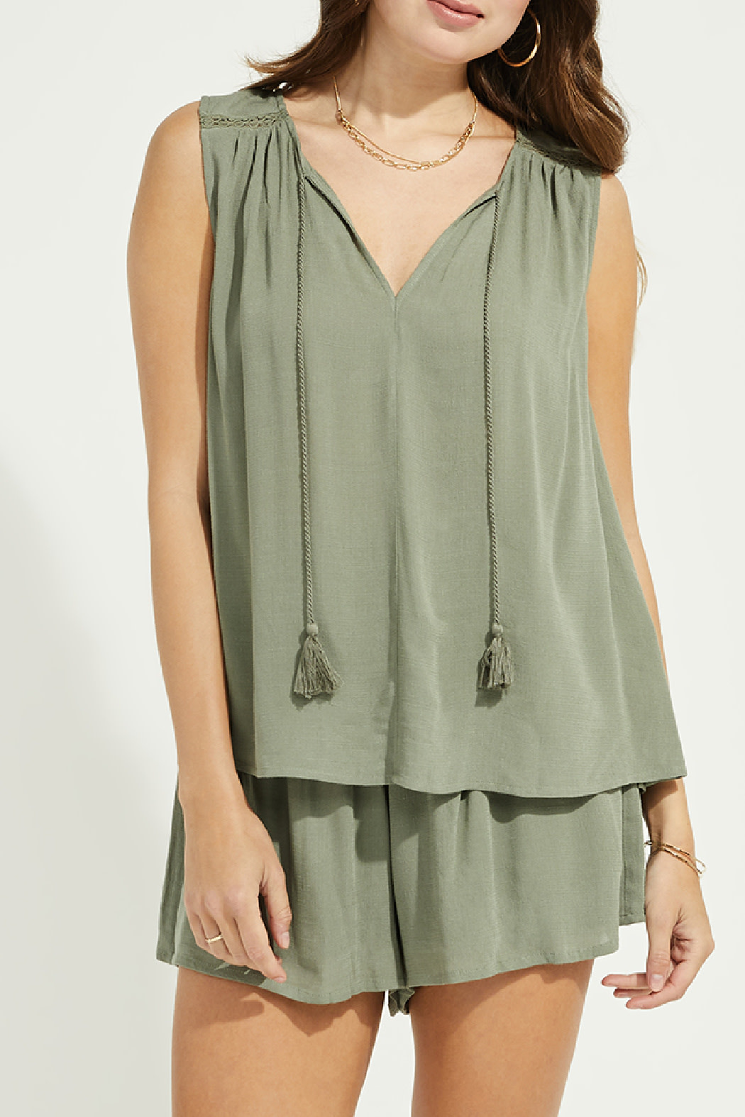 Gentle Fawn Lace Trim Tank