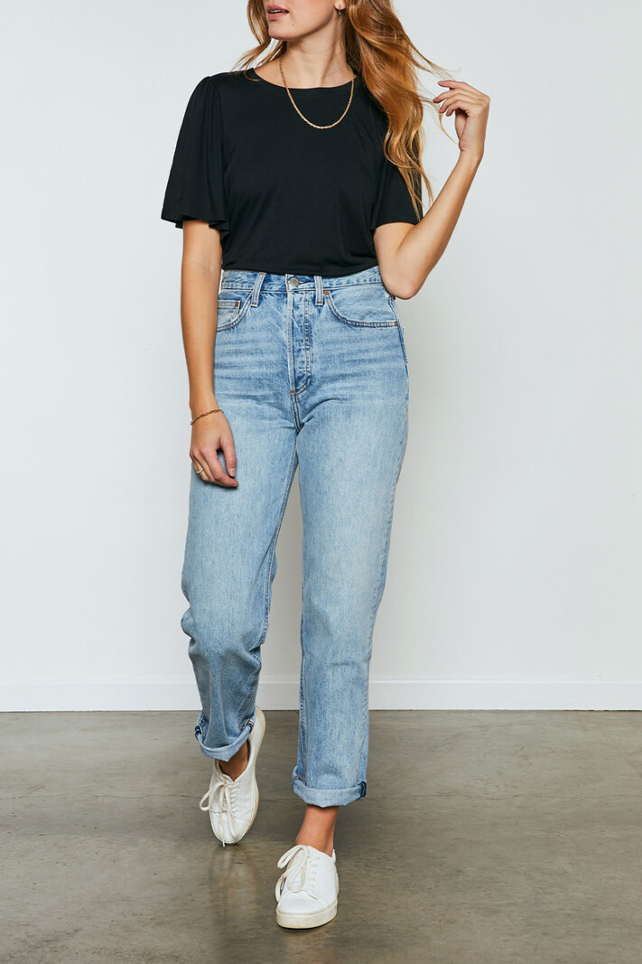 Gentle Fawn Flounce Sleeve Tee