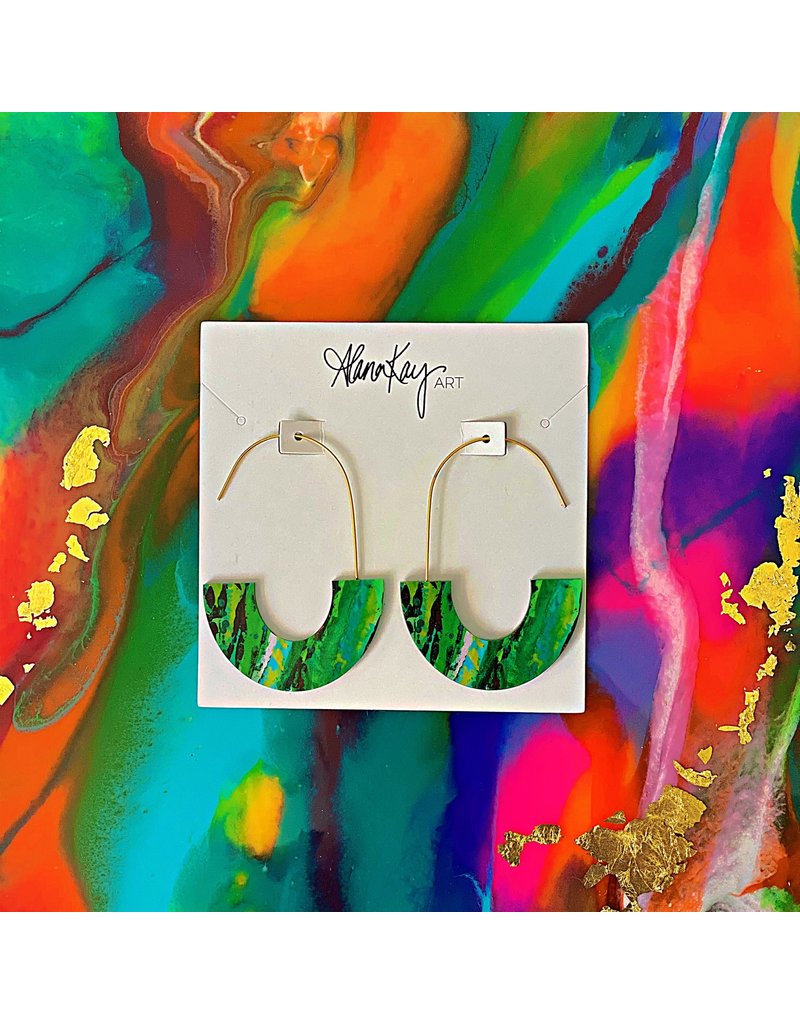 Alana Kay Art Crescent Earrings