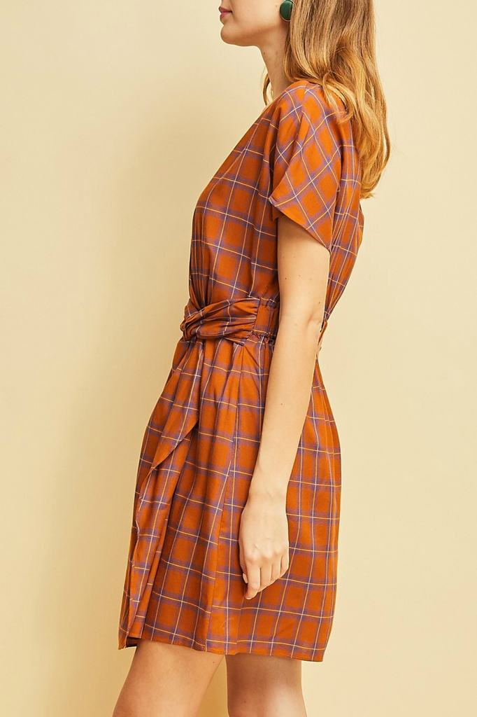 Entro Plaid print dress