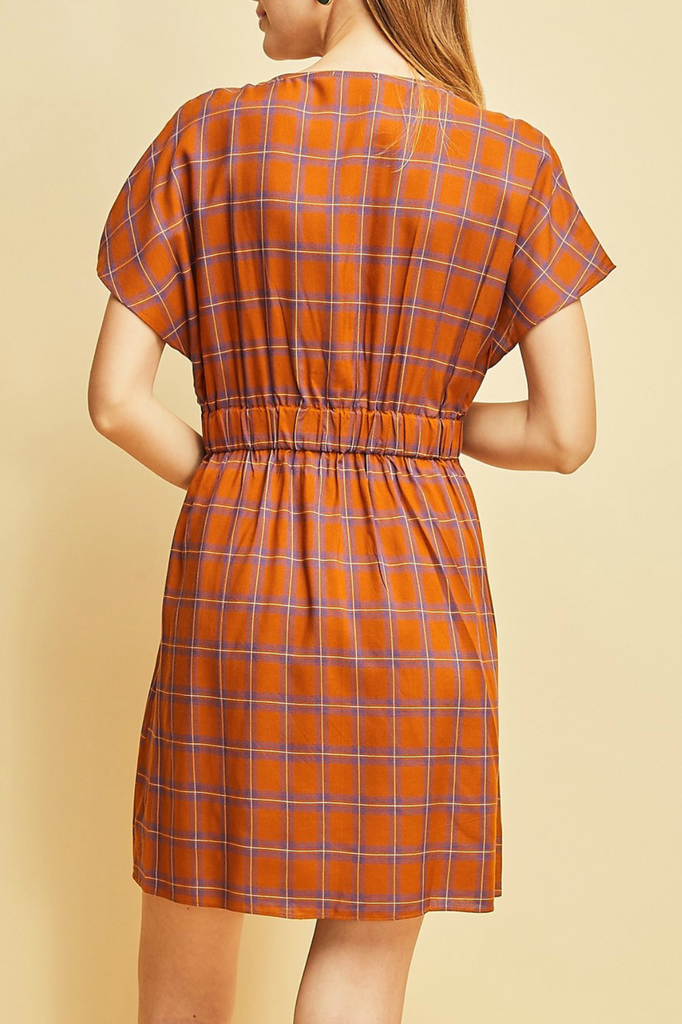 Entro Plaid print dress