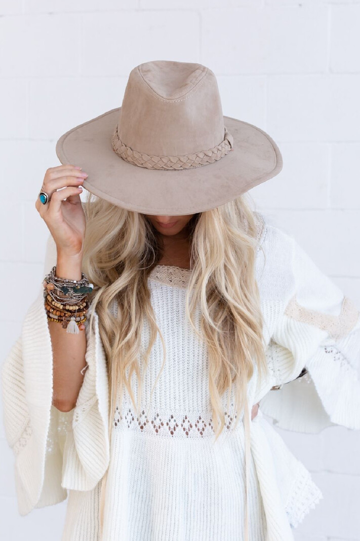 Three Bird Nest Braided brim hat