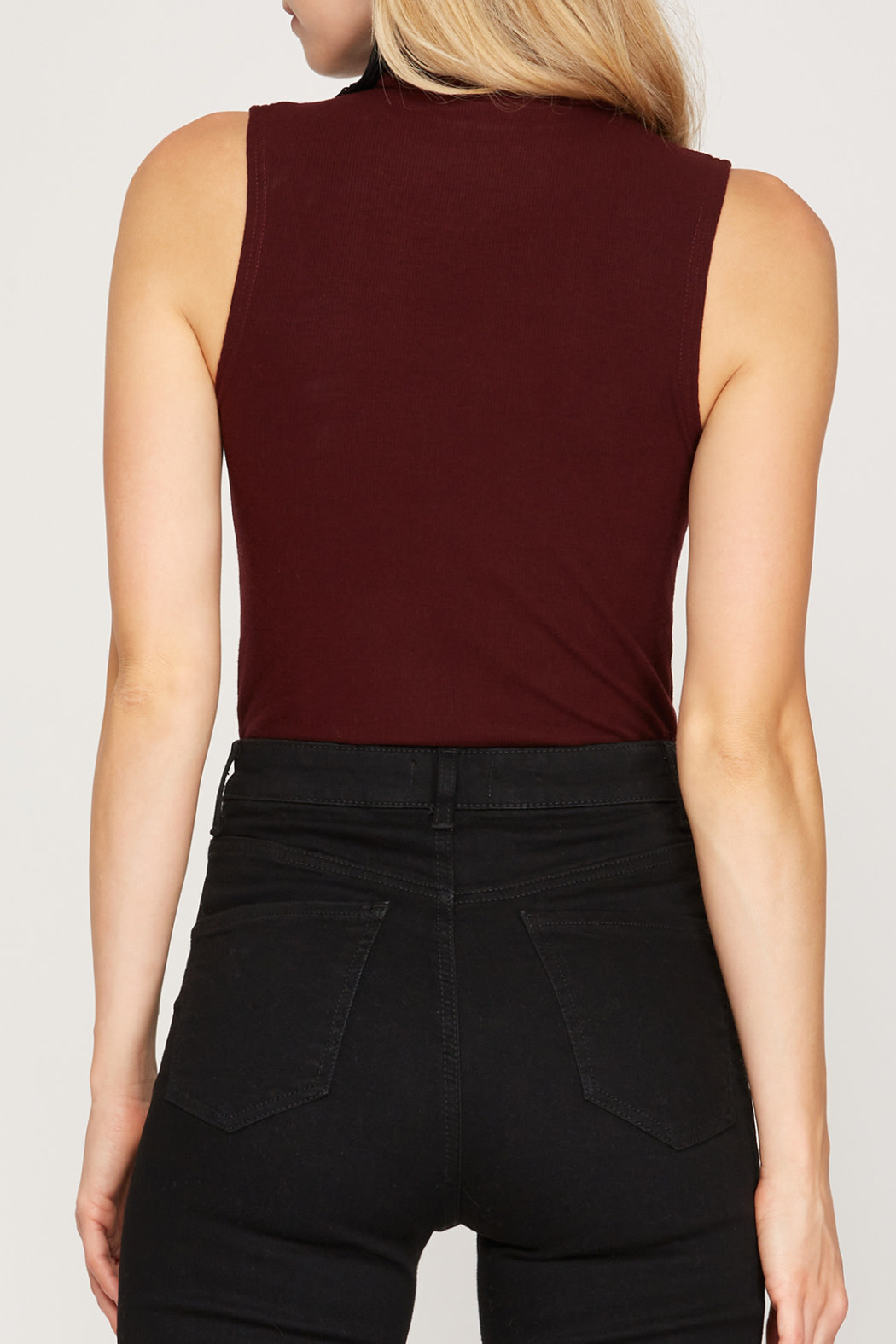 She & Sky Brushed knit bodysuit